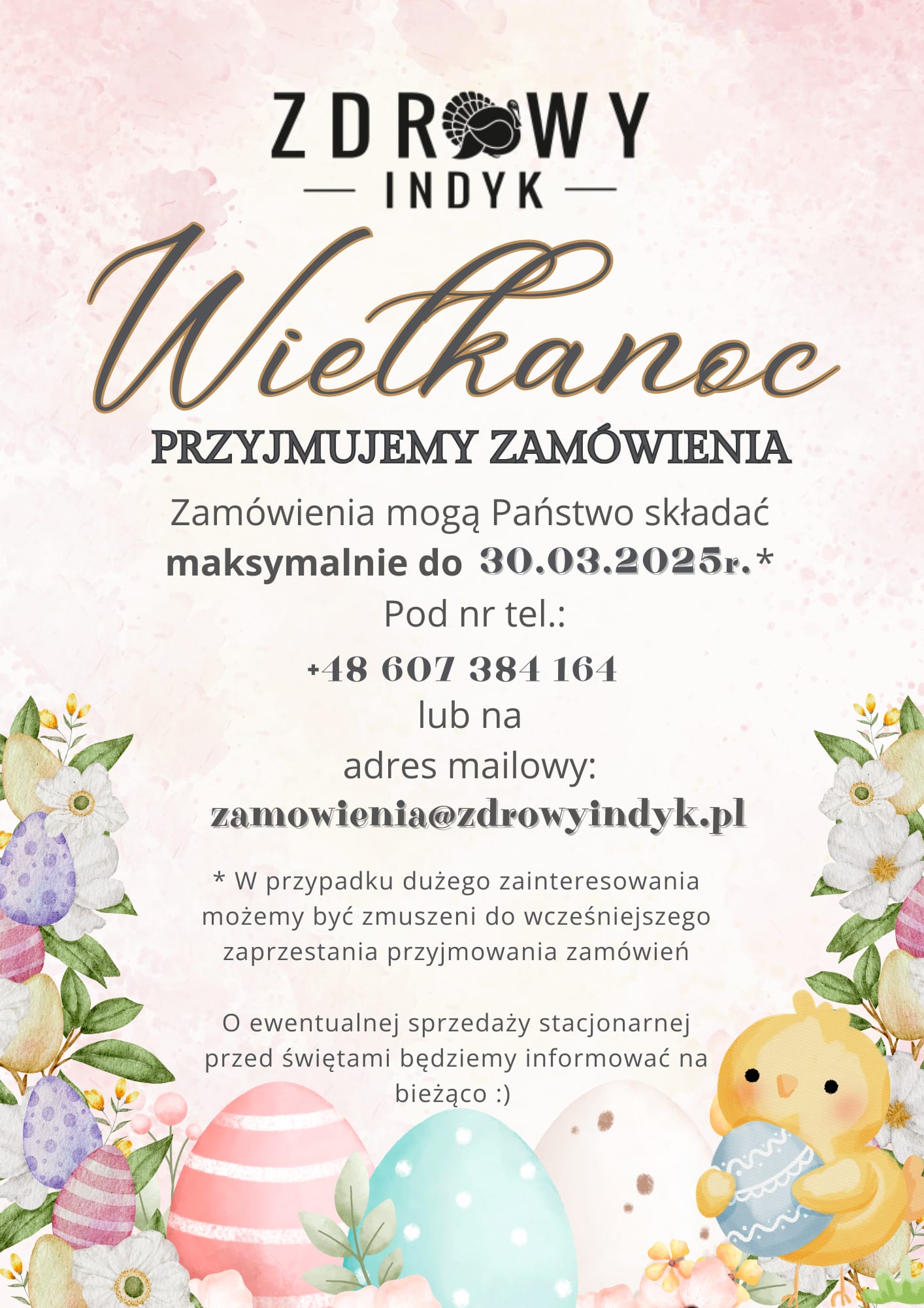 Zamówienia Wielkanocne 2025