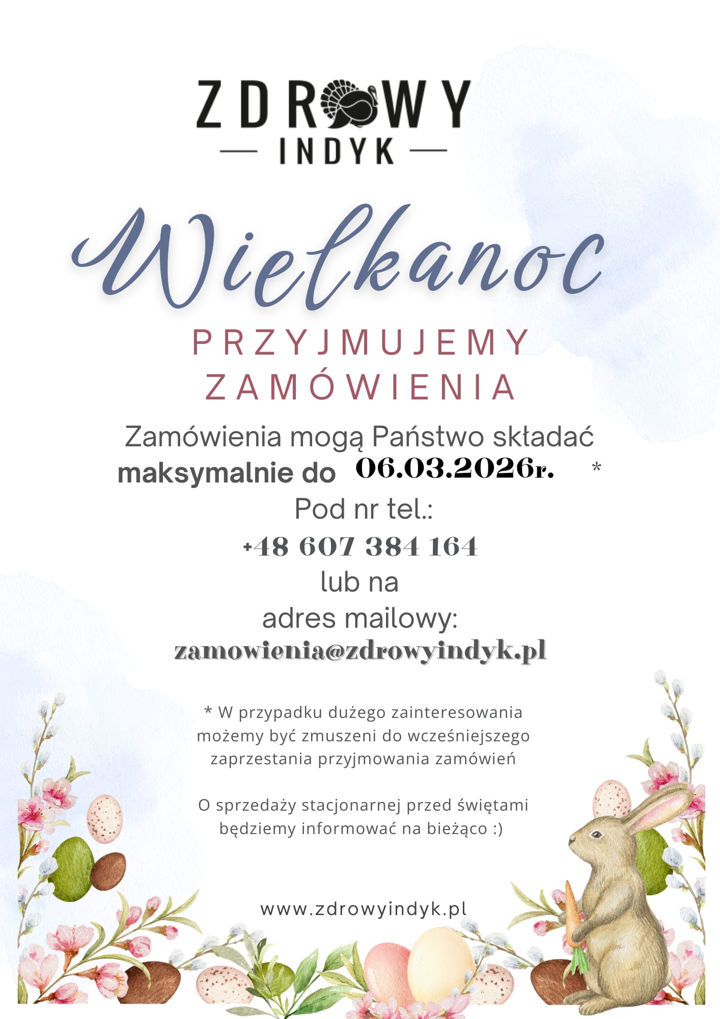 Zamówienia - Święta Wielkanocne 2026